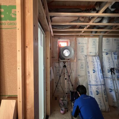 所沢市「くの字の家」気密測定結果のご報告